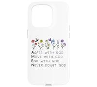 God Amen Agree God Move God with Christian Saying God Quote Custodia per iPhone 15 Pro