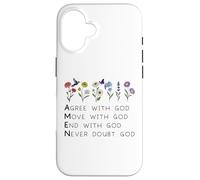God Amen Agree God Move God with Christian Saying God Quote Custodia per iPhone 16