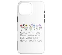 God Amen Agree God Move God with Christian Saying God Quote Custodia per iPhone 16 Pro Max