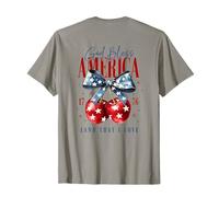 God Bless America 1776 Terra Che Amo Backprint Maglietta
