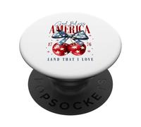 God Bless America 1776 Terra che amo Backprint PopSockets PopGrip Adesivo