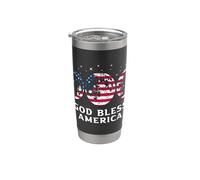 God Bless America 4 luglio USA Bicchiere termico in acciaio inox doppia parete