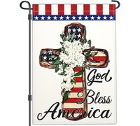God Bless America 4th of July Patriotic Garden Flag 3 Ply poliestere Independence Memorial Day American Garden Flags Outs