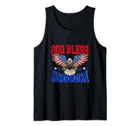 God Bless America American US Eagle Flag 4 luglio patriottica Canotta