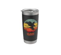 God Bless America Aquila Retro Distressed Grunge Design Bicchiere termico in acciaio inox doppia parete