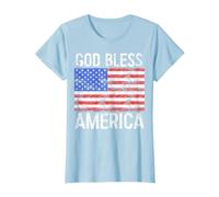 God Bless America Camicia Uomo Donna Bambino 4 Luglio Maglietta