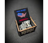 God Bless America Music Box in legno - Personalizzabile