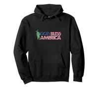 God Bless America Statua della libertà USA Orgoglio Grafico Felpa con Cappuccio
