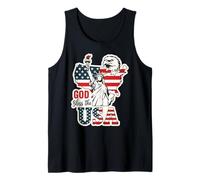 God Bless the USA Shirt Statua della Libertà Aquila Patriottica Canotta