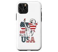 God Bless the USA Shirt Statua della Libertà Aquila Patriottica Custodia per iPhone 11 Pro
