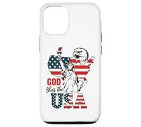God Bless the USA Shirt Statua della Libertà Aquila Patriottica Custodia per iPhone 12/12 Pro