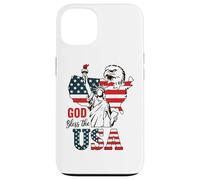 God Bless the USA Shirt Statua della Libertà Aquila Patriottica Custodia per iPhone 13