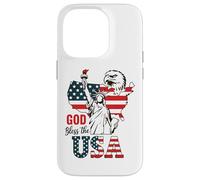God Bless the USA Shirt Statua della Libertà Aquila Patriottica Custodia per iPhone 14 Pro