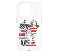 God Bless the USA Shirt Statua della Libertà Aquila Patriottica Custodia per iPhone 15 Pro