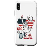God Bless the USA Shirt Statua della Libertà Aquila Patriottica Custodia per iPhone XS Max