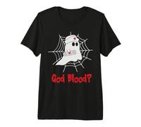 God Blood ? Ghost Nurse Funny Halloween Costume Maglietta Premium