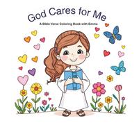 God Cares for Me: A Bible Verse Coloring Book with Emma: Encouraging Scriptures and Calming Designs for Girls and Ladies