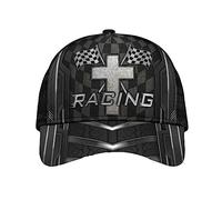 God Christ Racing Iron Flag Style Uomo Donna Cappello Trucker Morbido Cappellino con Visiera Classic Golf Hat per Corsa Pesca Ciclismo