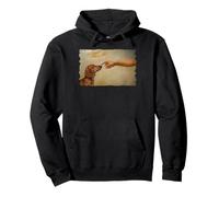 God Creates Dachshund Dog Owner Wiener Felpa con Cappuccio