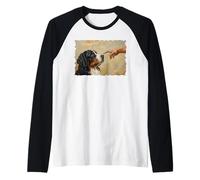 God Creates Dog Bernese Mountain Maglia con Maniche Raglan