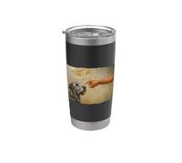 God Creates Irish Wolfhound Dog Lover Bicchiere termico in acciaio inox doppia parete
