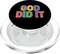God Did It Tee, Cristiano Successo Fede Lode Vangelo PopSockets PopGrip per MagSafe