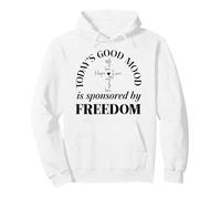 God Family Country Freedom Faith Freedom Family Love Cross Felpa con Cappuccio