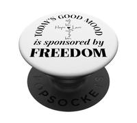 God Family Country Freedom Faith Freedom Family Love Cross PopSockets PopGrip Adesivo