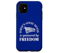 God Family Country Freedom Flag Faith Freedom Family Cross Custodia per iPhone 11