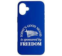 God Family Country Freedom Flag Faith Freedom Family Cross Custodia per iPhone 16 Plus