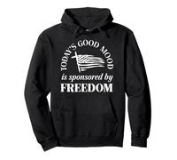 God Family Country Freedom Flag Faith Freedom Family Cross Felpa con Cappuccio
