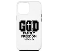 God Family Country In That Order Its All About Jesus Freedom Custodia per iPhone 12 Pro Max