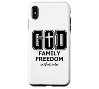 God Family Country In That Order Its All About Jesus Freedom Custodia per iPhone XS Max