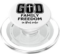 God Family Country In That Order Its All About Jesus Freedom PopSockets PopGrip per MagSafe