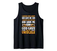 God Gave Me My Ukulele Divertente Musicista Religioso Canotta