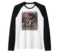 God gives Gluten Intollerance Funny Hard Skeleton Bootleg Maglia con Maniche Raglan