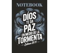 God Gives You Peace in the Storm: Spanish Bible Verse notebook Inspired by Psalms 29:11
