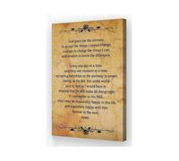 God Grant Me The Serenity Prayer Canvas Wall Art Vintage Inspirational Bible Verse Print for AA Recovery Gift(Unframed,12X18inch(30X45cm))