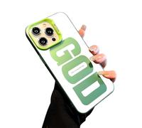 God Has A Plan for You Inspirational Phone Case for iPhone 17/16/15/14/13/12 Plus Pro Max, PC Slim Shockproof Cover, Durable Fit Anti-Scratch Design (12 PRO MAX,Green)