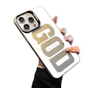 God Has A Plan for You Inspirational Phone Case for iPhone 17/16/15/14/13/12 Plus Pro Max, PC Slim Shockproof Cover, Durable Fit Anti-Scratch Design (17 PRO,Gray)