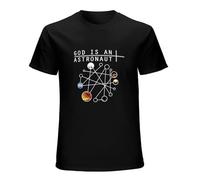 God Is An Astronaut Post Rock Instrumental Band 3D Print Tee Unisex 100% Cotton Short-Sleeve T-Shirts Black L