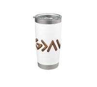 God is Faithful More Than Highs and Lows Old Wooden Version Bicchiere termico in acciaio inox doppia parete