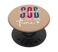 God is Good All the Time Christian Bible Verses God Quotes PopSockets PopGrip Adesivo