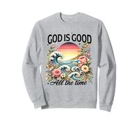 God Is Good All The Time Gesù Christian Flower Wildflower Felpa