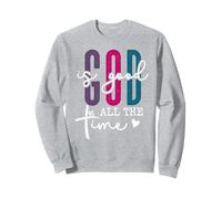 God is Good all The Time Pink Christian Bible Verse Jesus Felpa