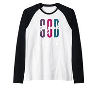 God is Good all The Time Pink Christian Bible Verse Jesus Maglia con Maniche Raglan
