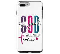 God is Good All the Time Sign Christian Sayings Bible Verse Custodia per iPhone 7 Plus/8 Plus