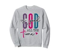 God is Good all The Time Sign Christian Sayings Bible Verse Felpa