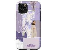 God Is Good Christian Jesus Coquette Lavanda Collage Preppy Custodia per iPhone 11 Pro