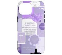 God Is Good Christian Jesus Coquette Lavanda Collage Preppy Custodia per iPhone 16 Pro Max